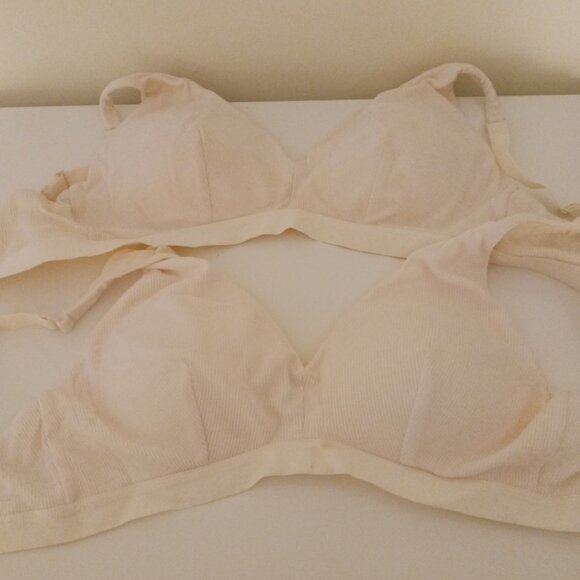 New Knix Micro Modal Rib Bralette 32D 32DD 32E/DDD. White. - Picture 2 of 5
